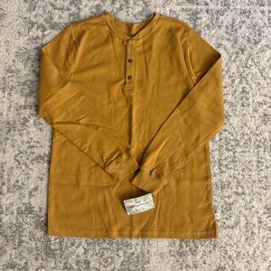 Youth XXL Tommy Bahama Mustard 2 Button Long Sleeve Shirt Brand New With Tags.